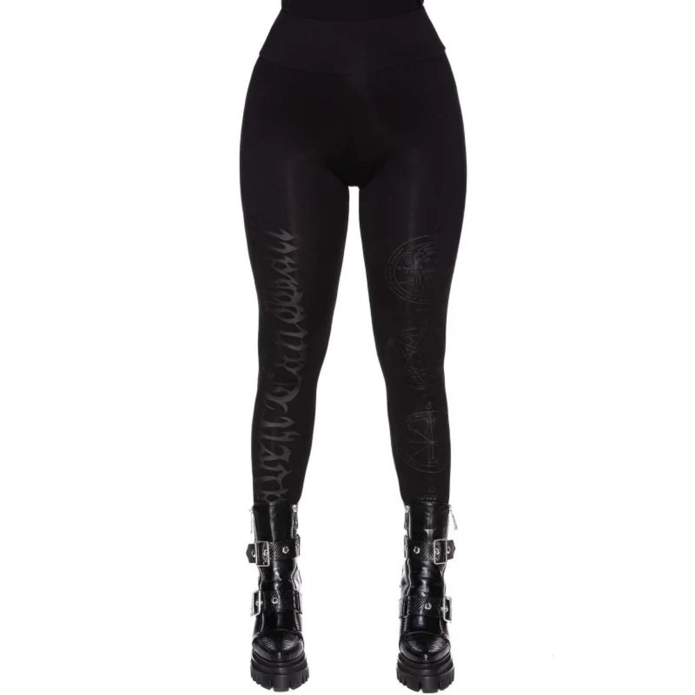 Killstar Heaven Can Wait Leggings S Black Astrology Gothic Witchy Edgy Grunge